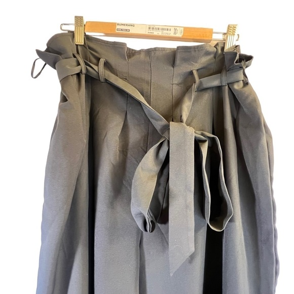 Fashion Nova Women's Pants 2X Black Wide Legs Waist Tie - Picture 2 of 11